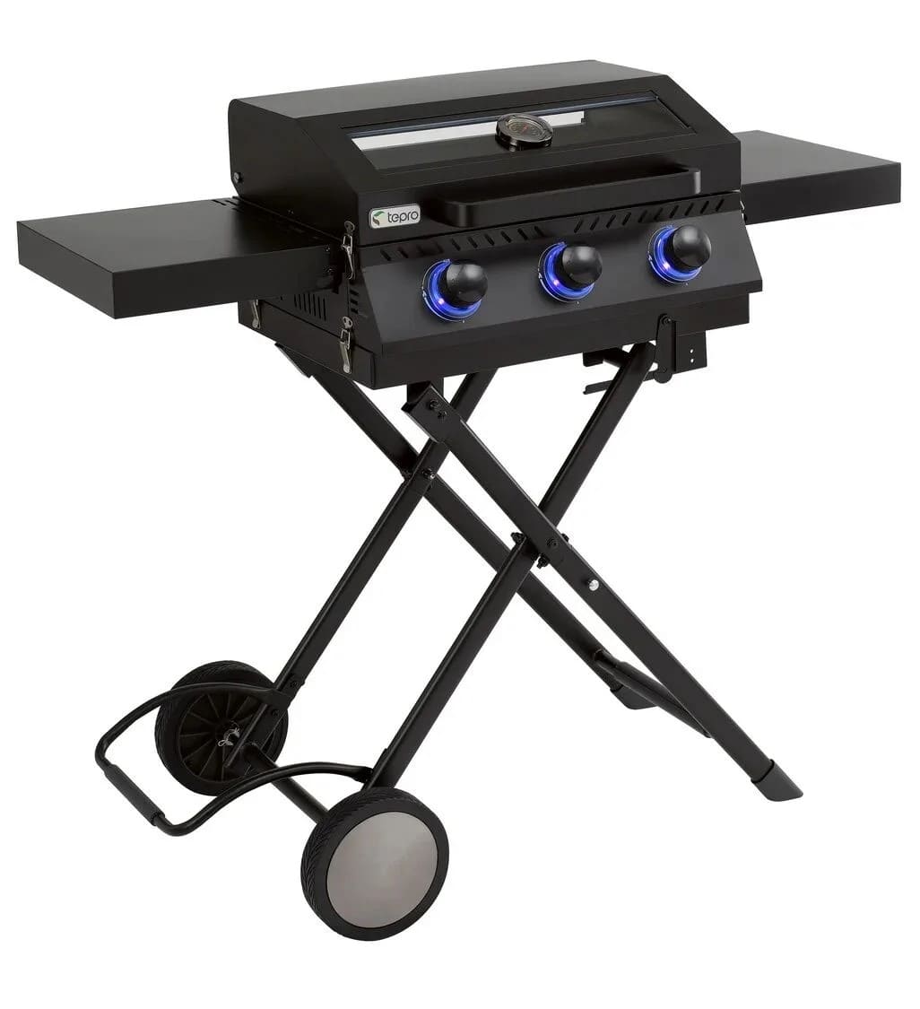 Barbacoa de gas con 3 quemadores de 9 kW