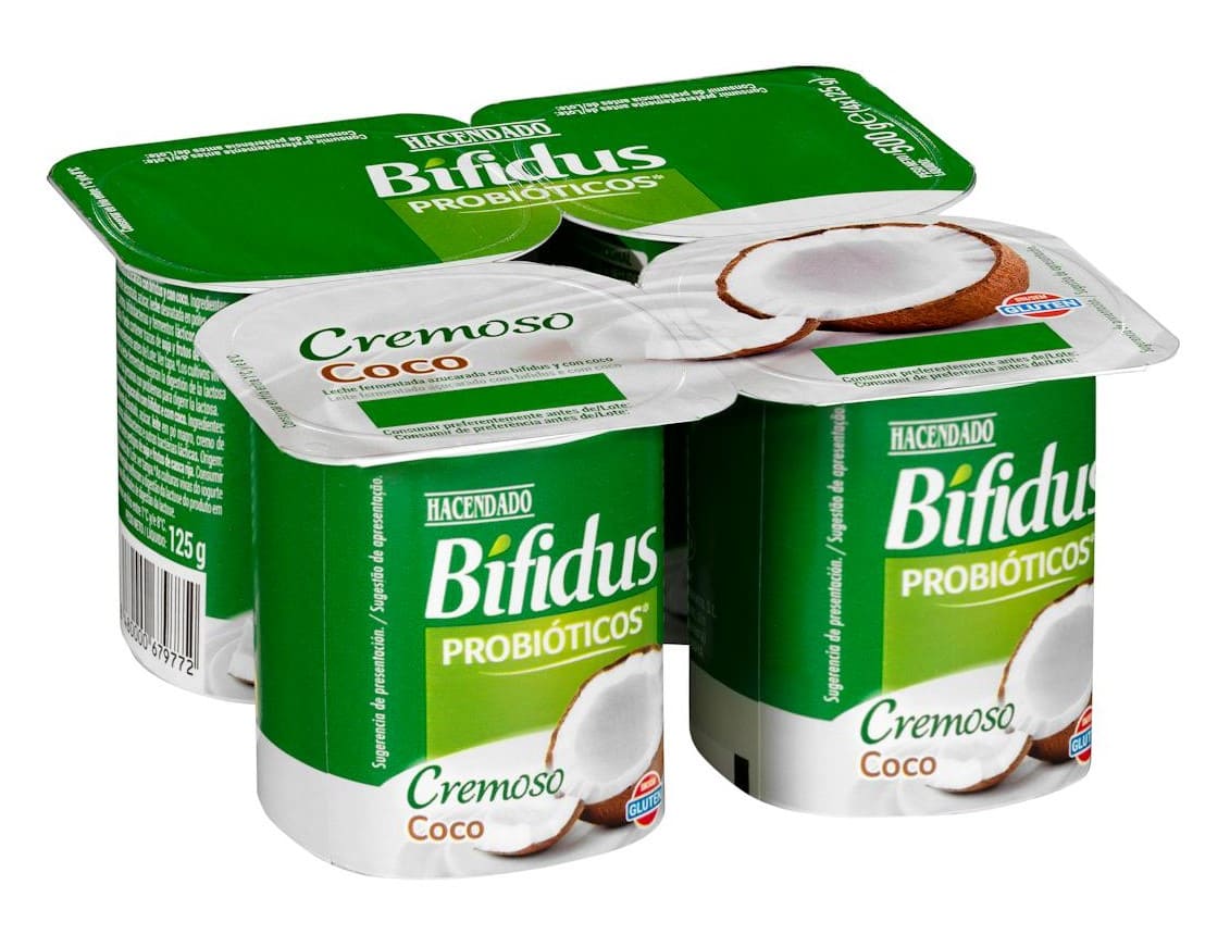 Bífidus cremoso probiótico con coco