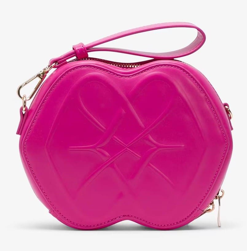 Bolso de mano maxilogo con correa doble