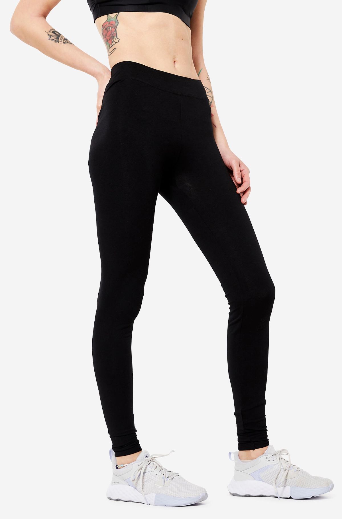 Leggings de algodón de tiro alto Domyos Fit 500 de Decathlon