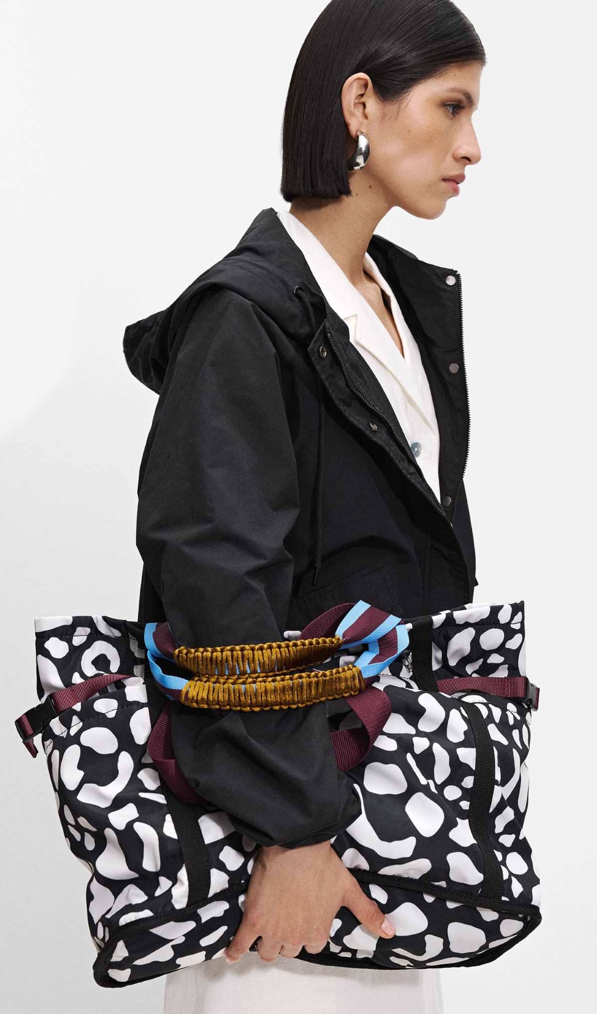 Bolso Shopper De Nylon Estampado de Parfois