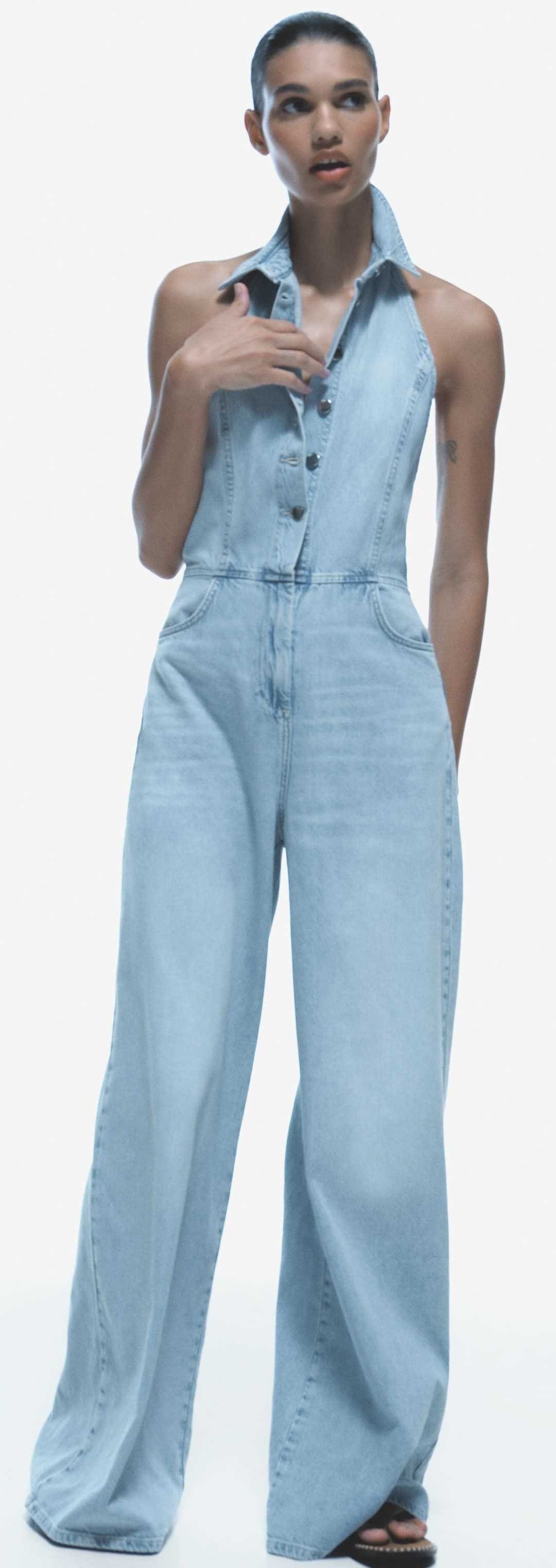 Mono Z 1975 denim halter de Zara