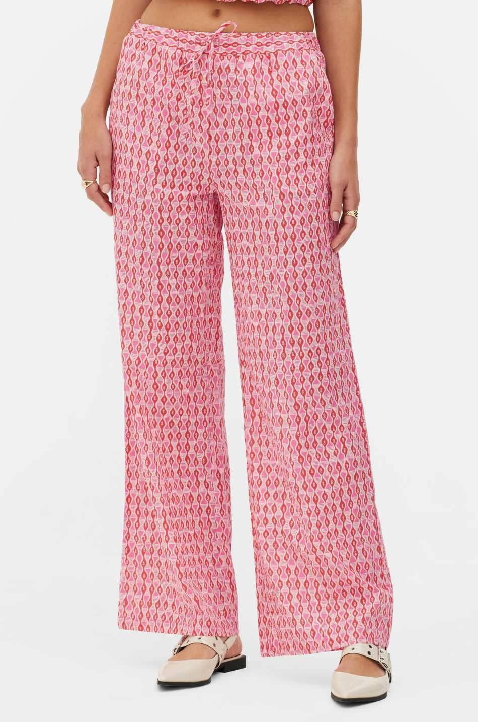 Pantalones de pernera ancha estampados combinables de Primark