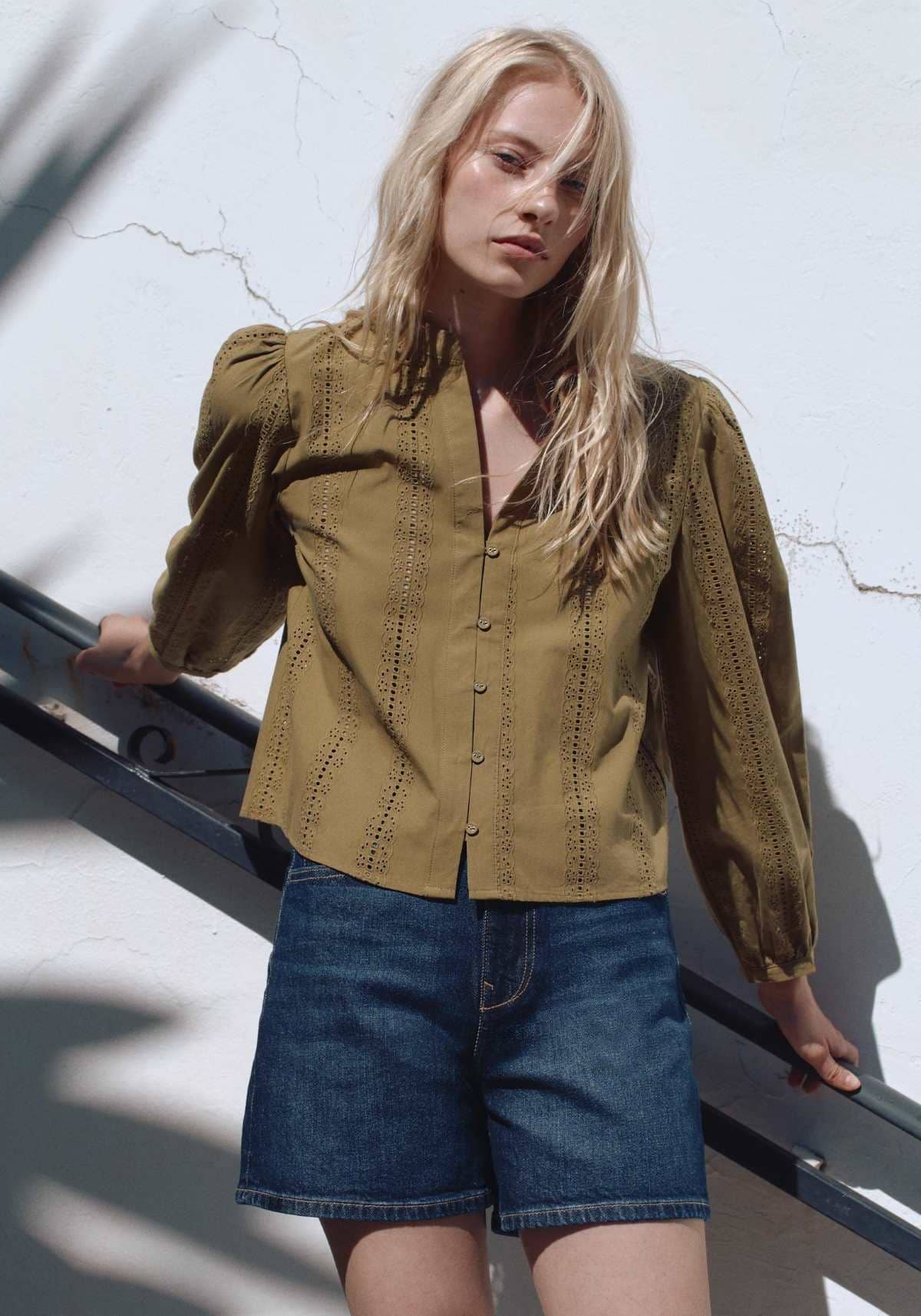 Camisa bordados de Zara