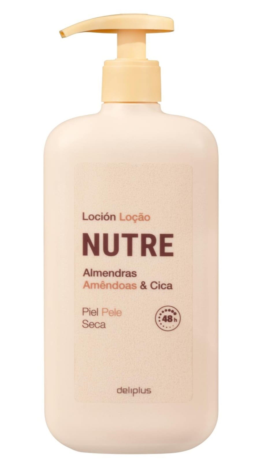 Loción corporal Nutre Deliplus almendras y cica piel seca