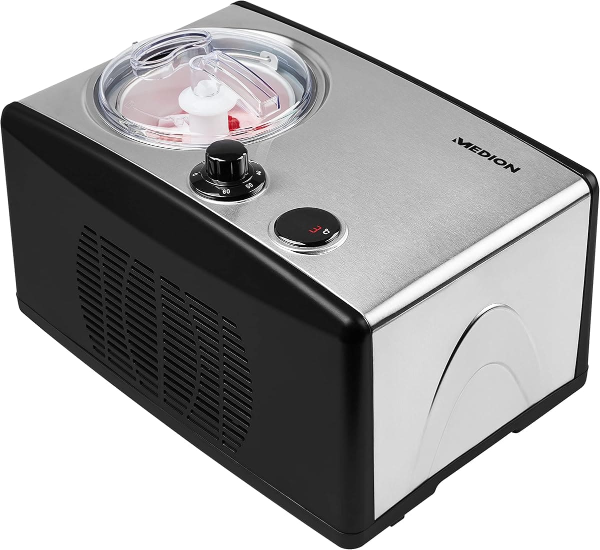 La heladera con compresor de 1,5 litros y 150 W MEDION en Amazon