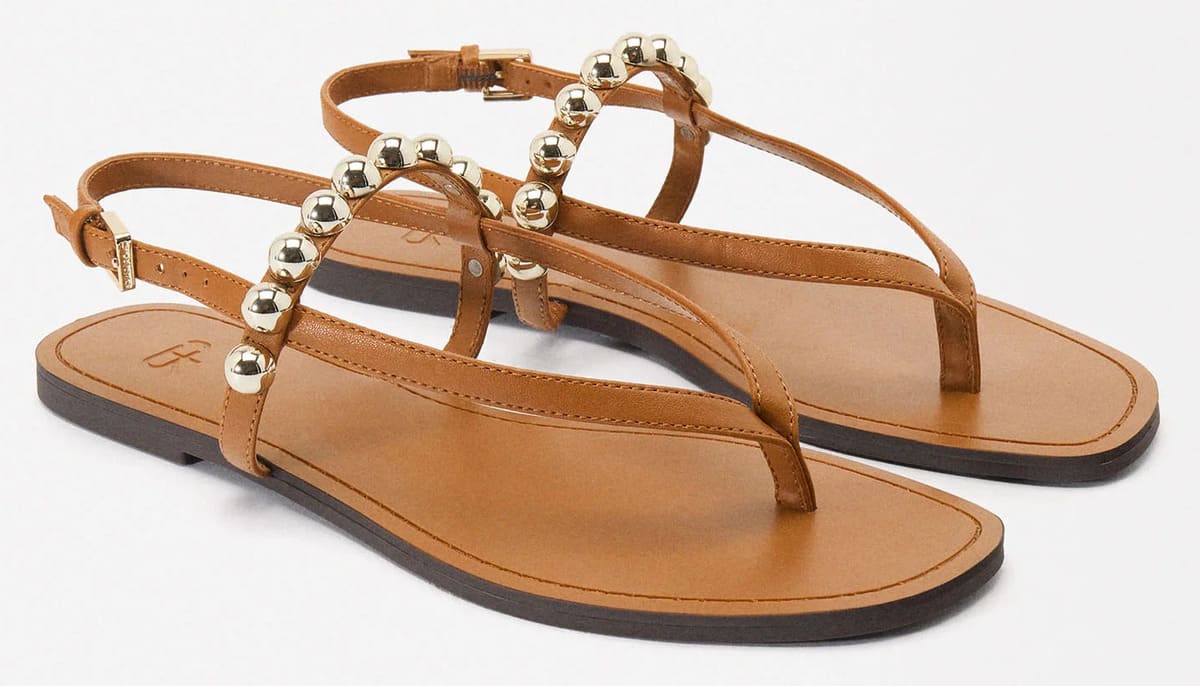 Las sandalias de pulsera con abalorios de Parfois