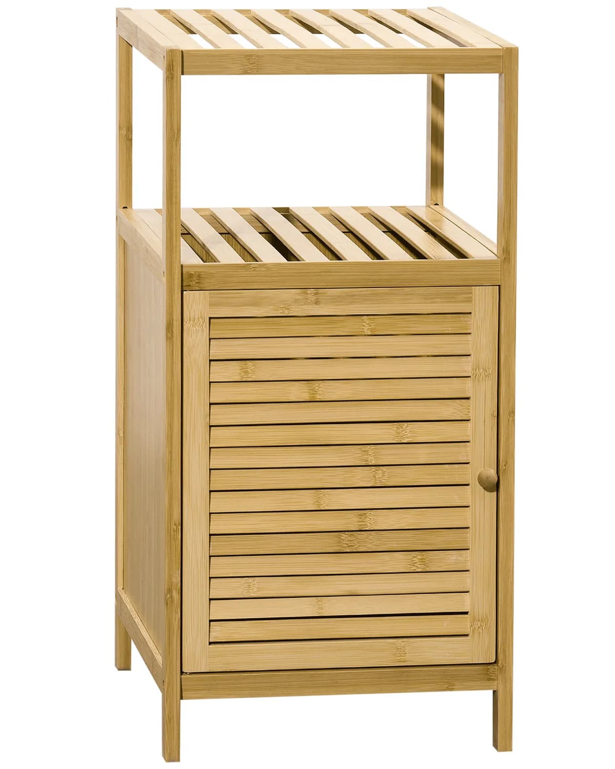 La estantería para baño kleankin de bambú en madera natural de Leroy Merlin