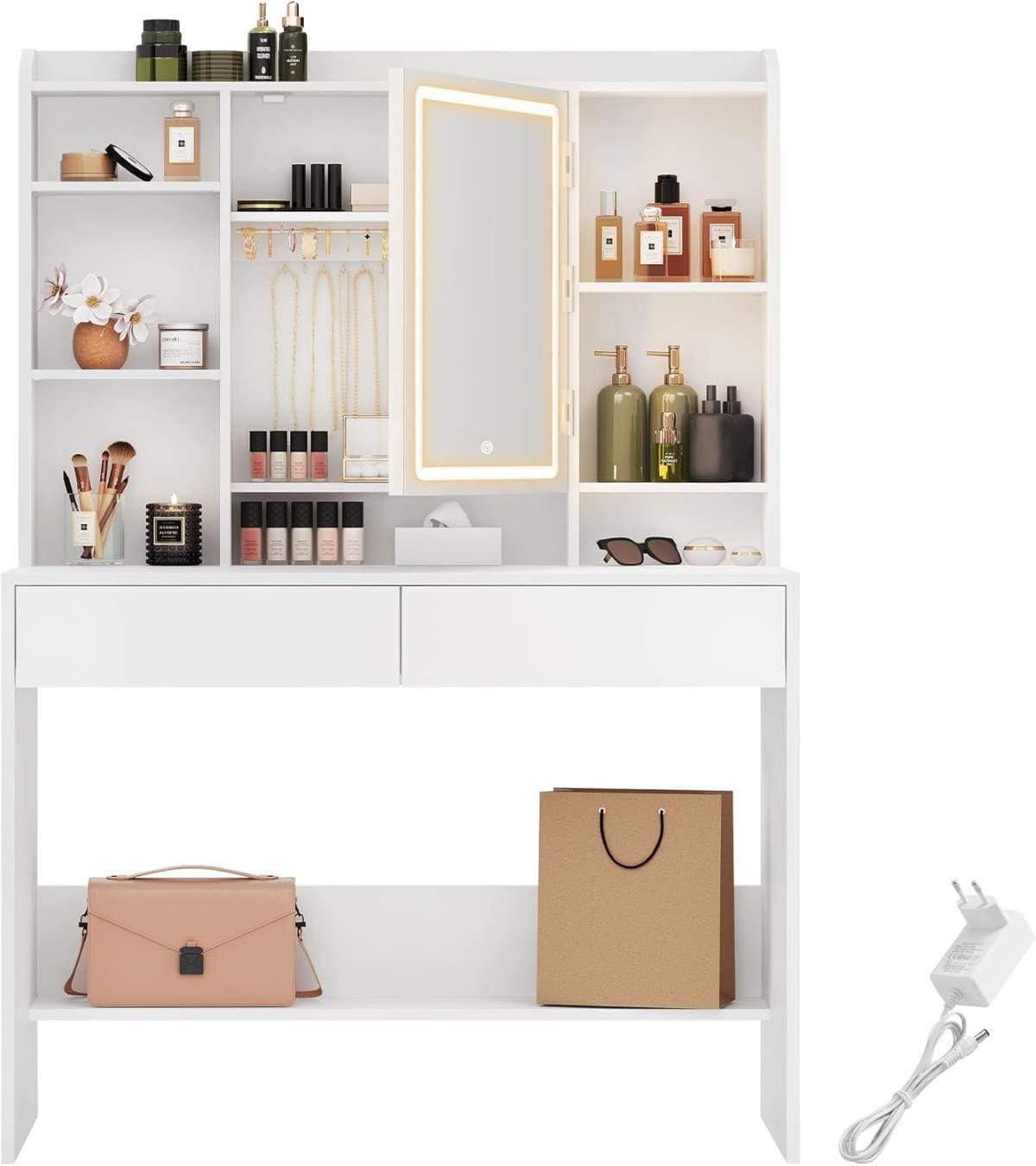 VASAGLE Tocador con Luces LED de Amazon