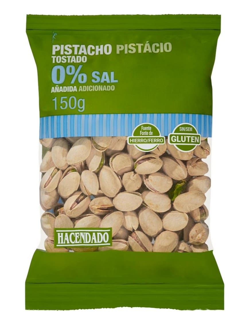 Pistacho tostado Hacendado sin sal