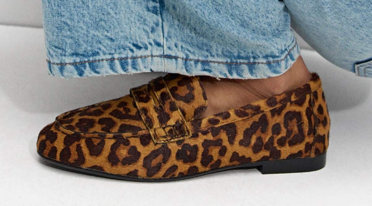 Mocasines De Piel Estampado Animal de Parfois