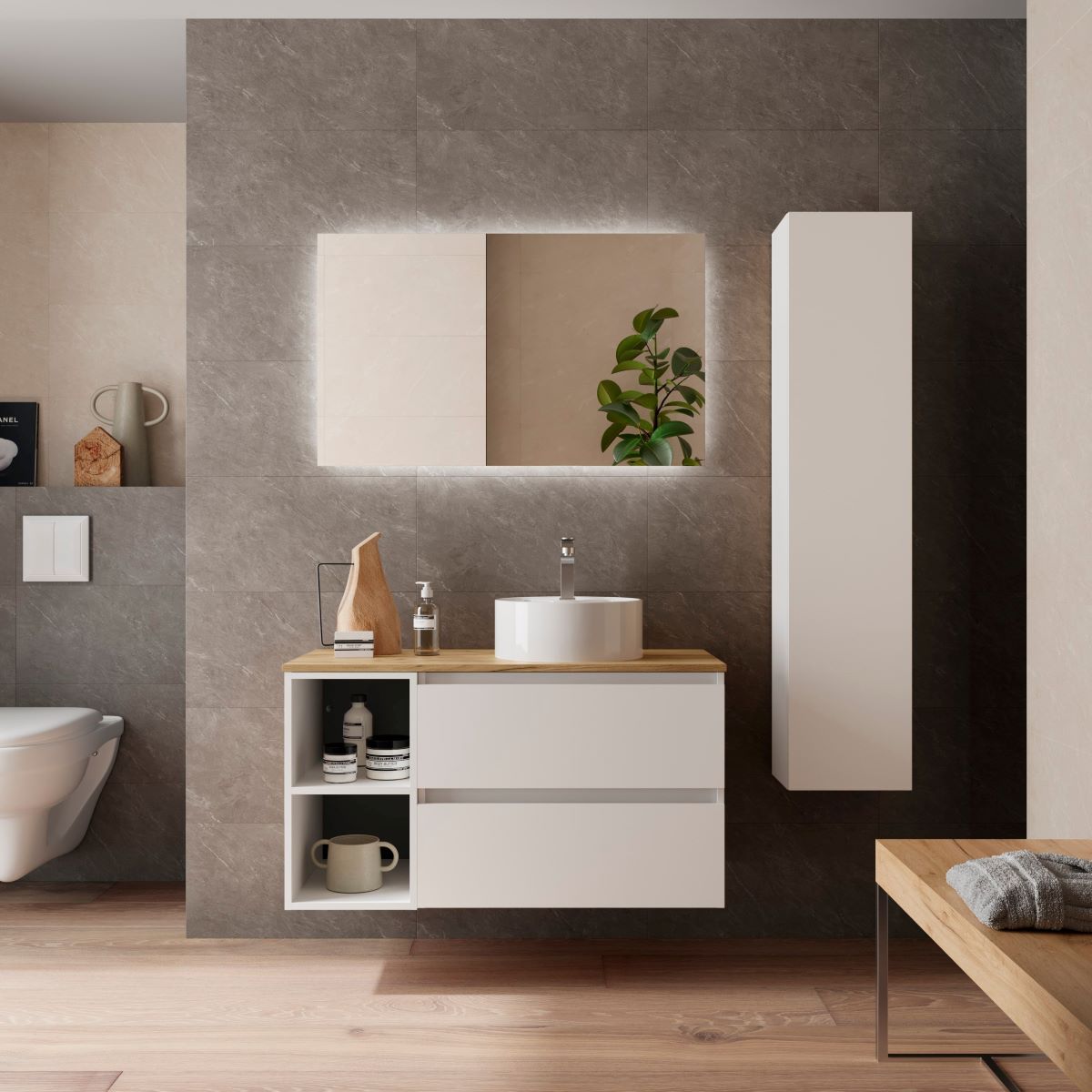 Mueble de baño con lavabo modelo Bequia de Leroy Merlin