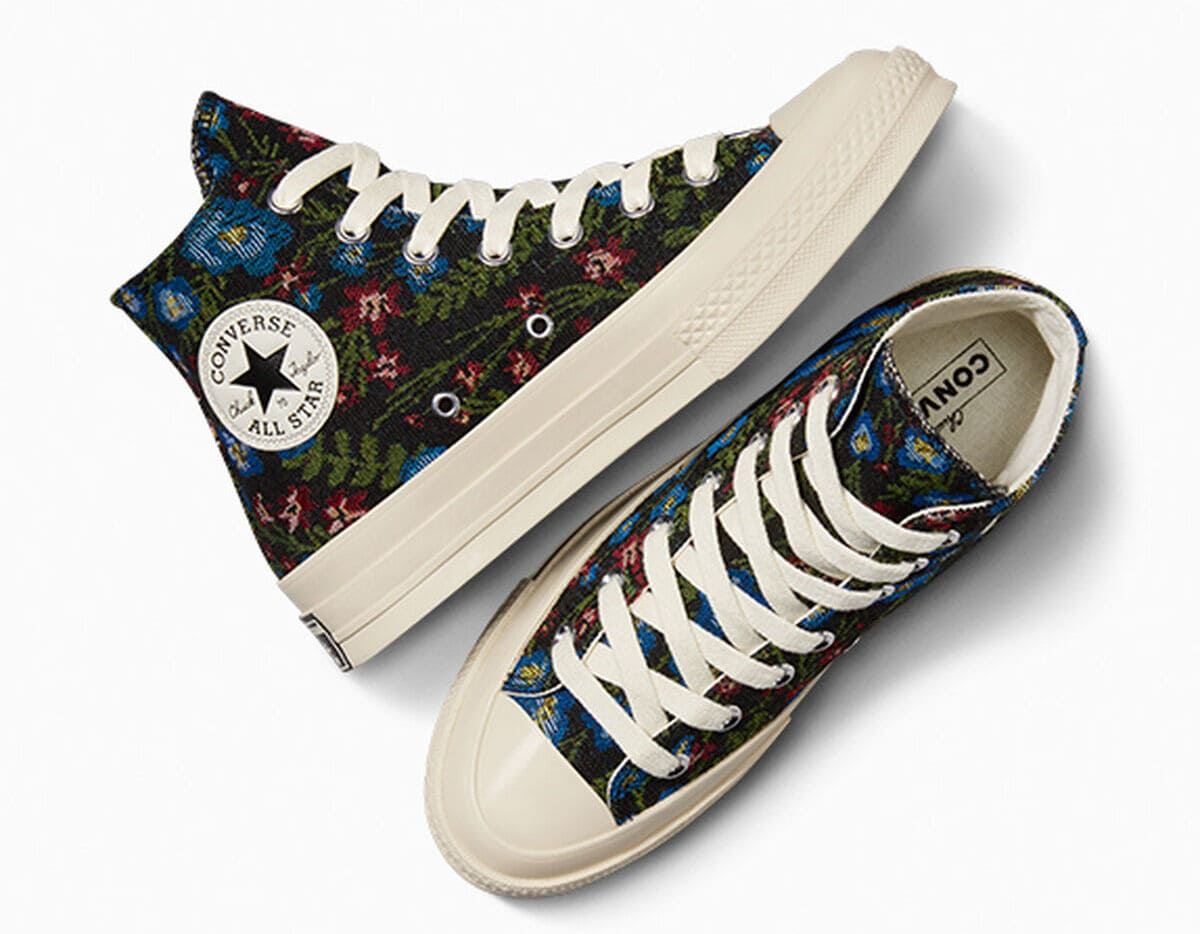 Las nuevas zapatillas con flores Chuck 70 Floral Tapestry de Converse