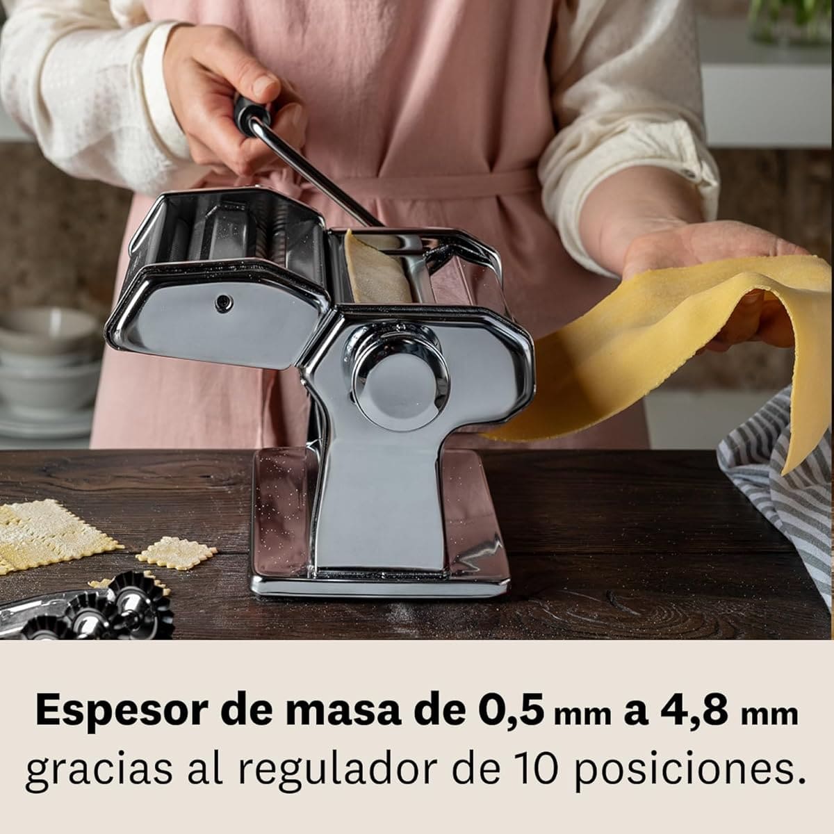 La máquina para hacer pasta Marcato Atlas 150 Classic de Amazon