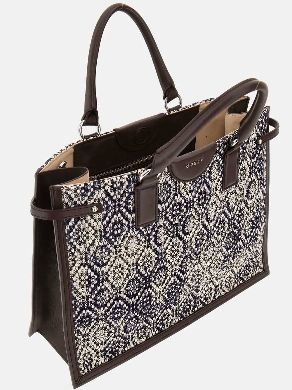 Bolso de mano isa efecto tapiz de Guess