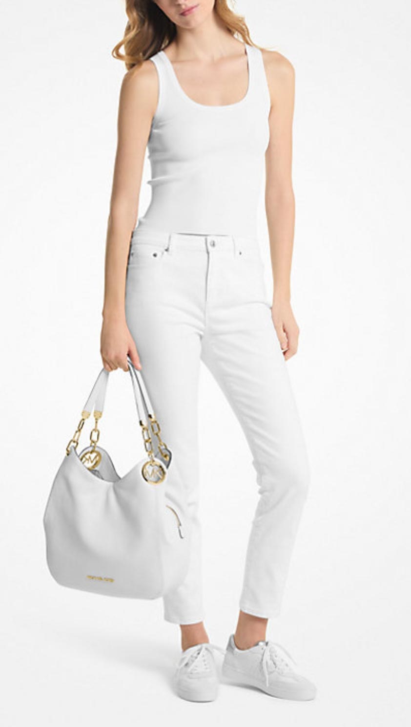 El nuevo bolso de hombro Lillie grande de piel granulada de Michael Kors