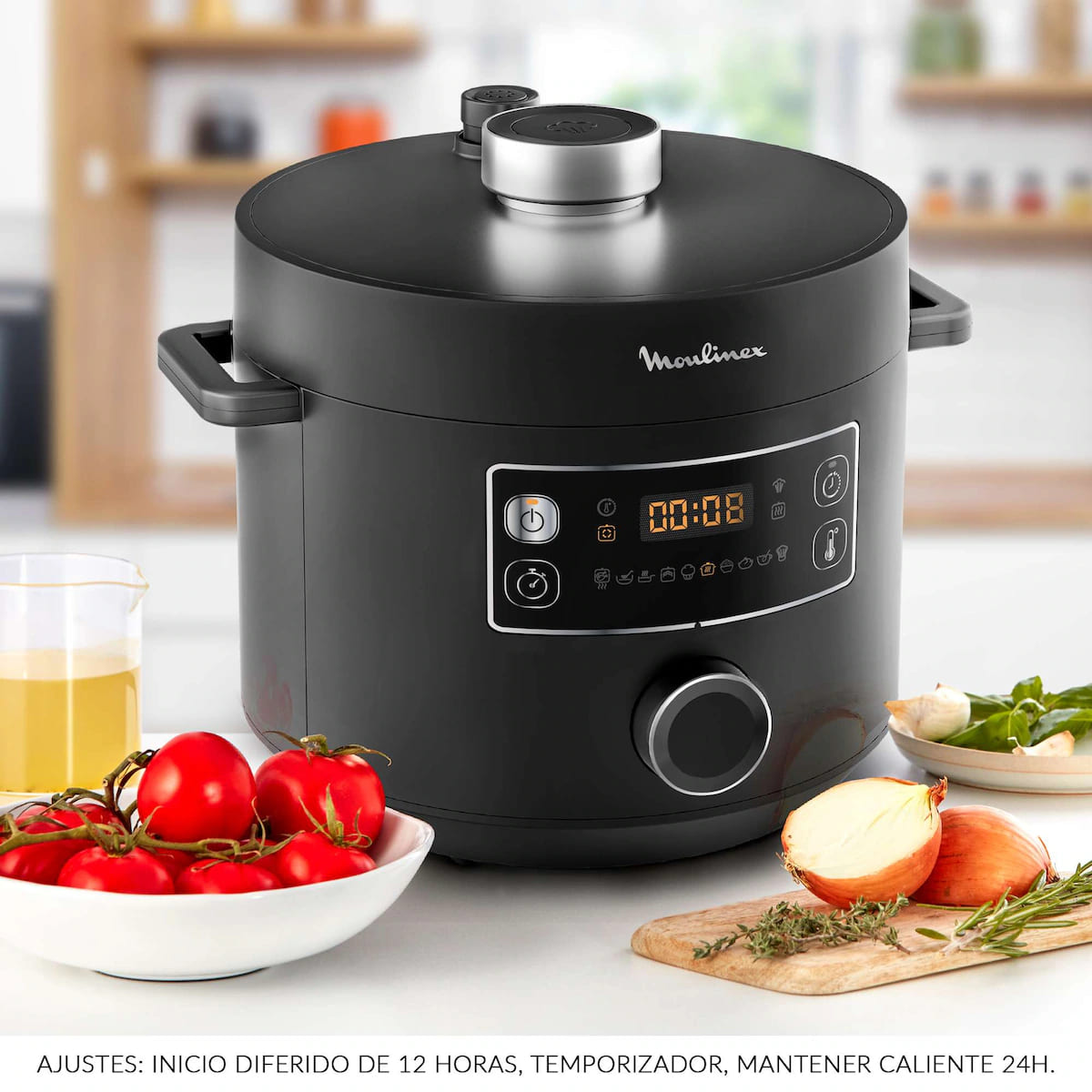 La olla a presión programable Moulinex CE754 TURBO Cuisine en El Corte Inglés