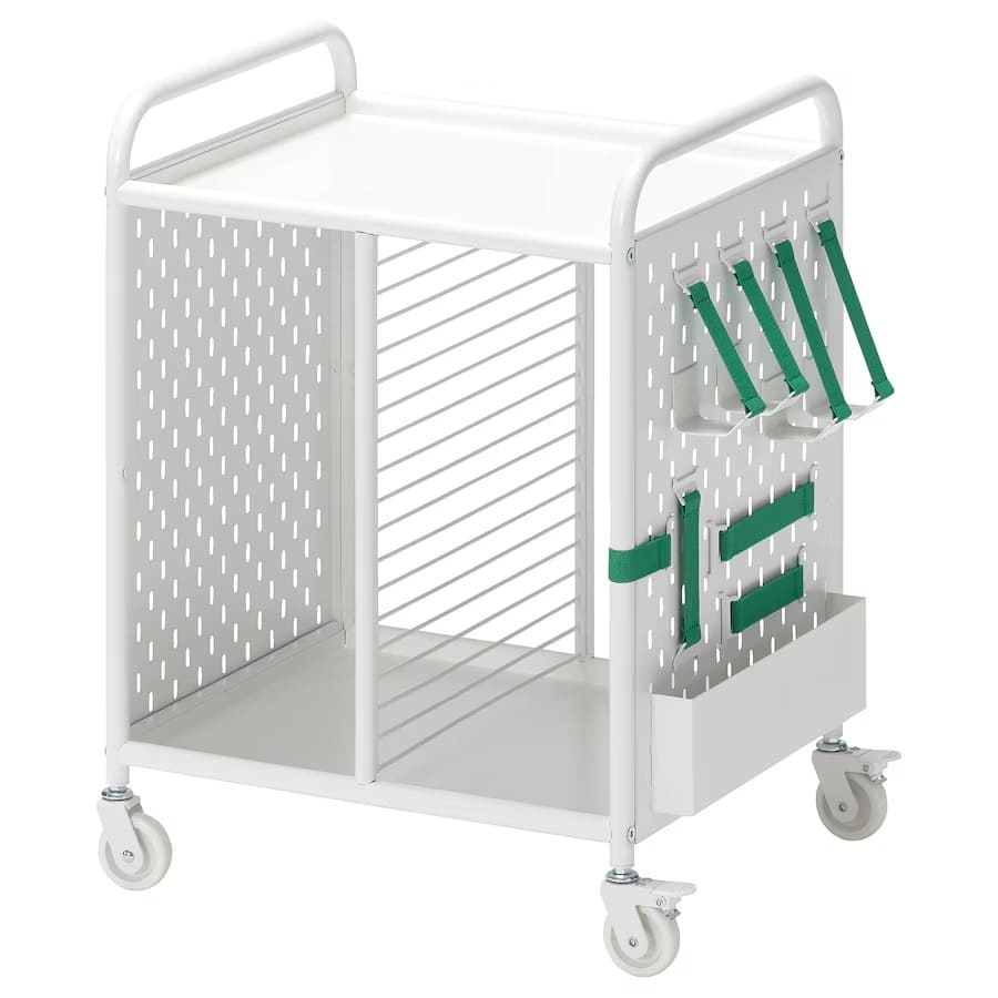 El nuevo carrito de almacenaje con ruedas BRÄNNBOLL blanco de Ikea