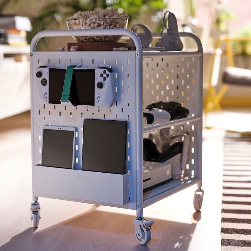 El nuevo carrito de almacenaje con ruedas BRÄNNBOLL blanco de Ikea