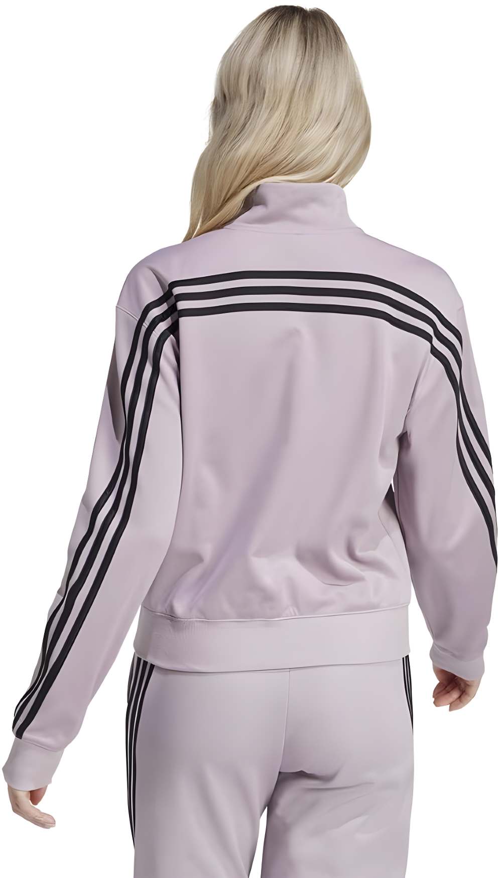 La sudadera lila Iconic Wrapping 3-Stripes para mujer de Adidas en Amazon