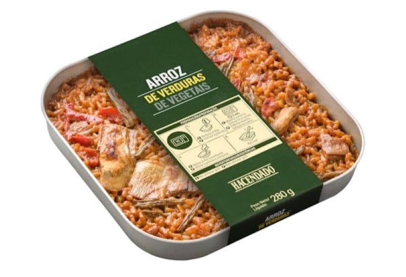 Arroz de verduras Hacendado