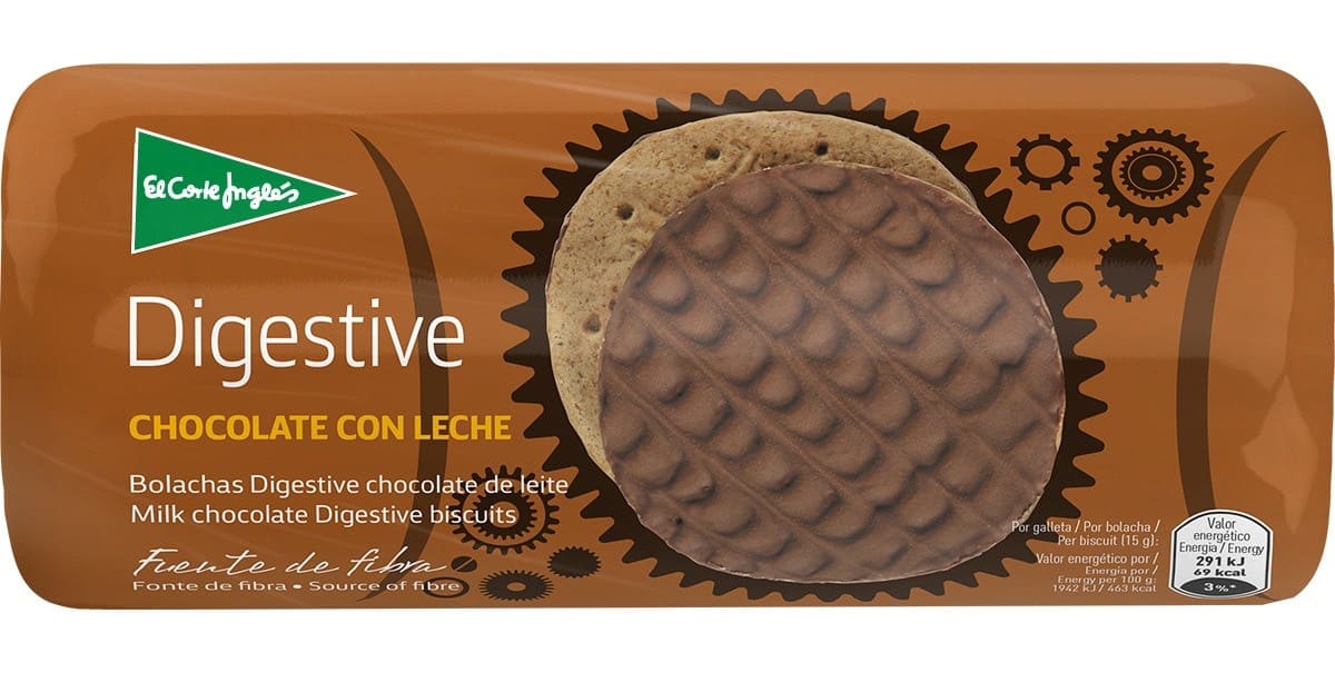 Galletas digestive con chocolate
