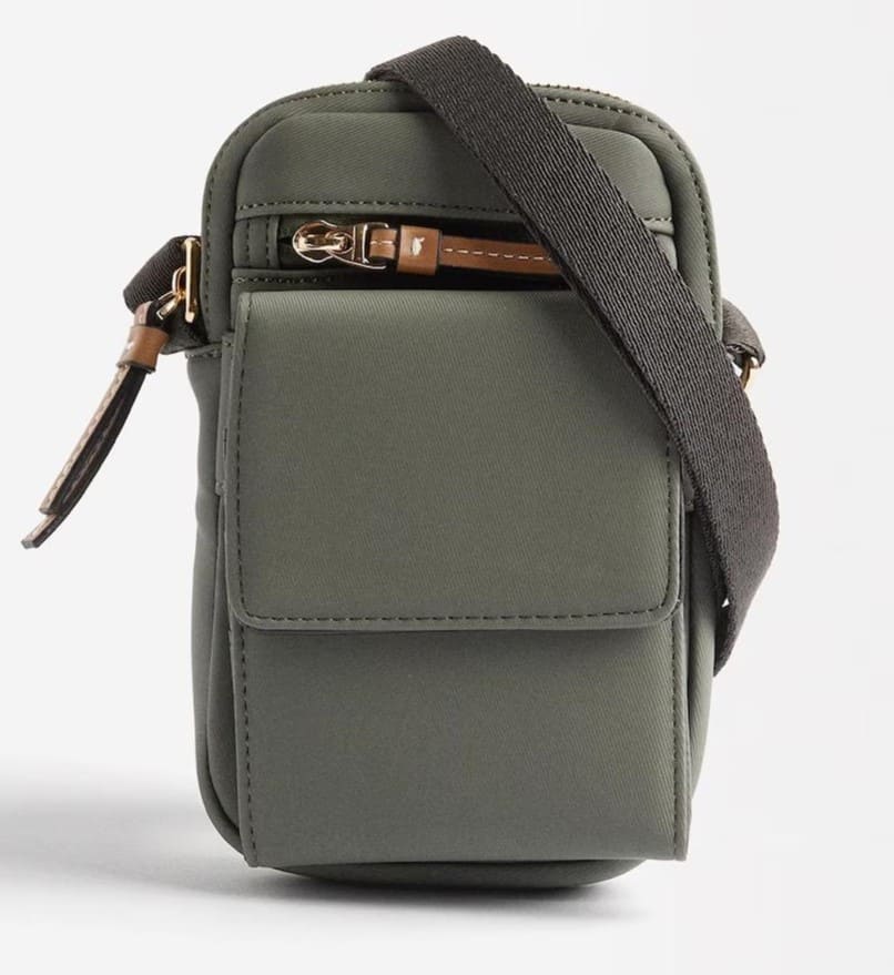 Bolso para móvil convertible a bandolera