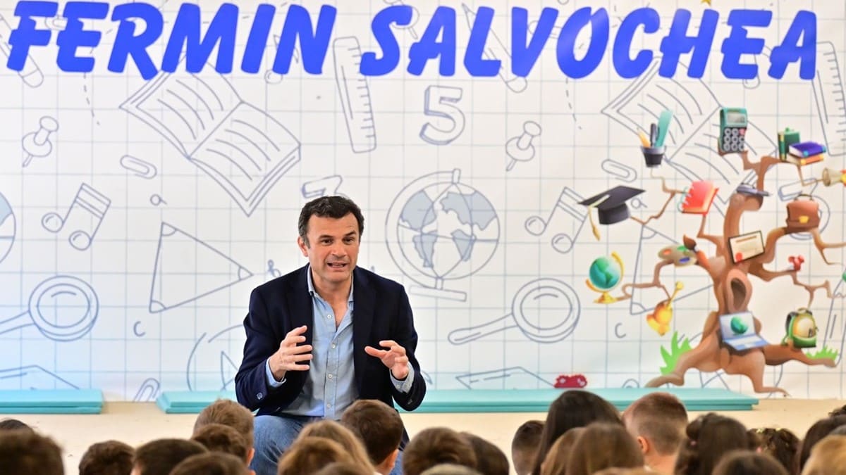 Bruno García ha visitado el colegio Fermín Salvochea