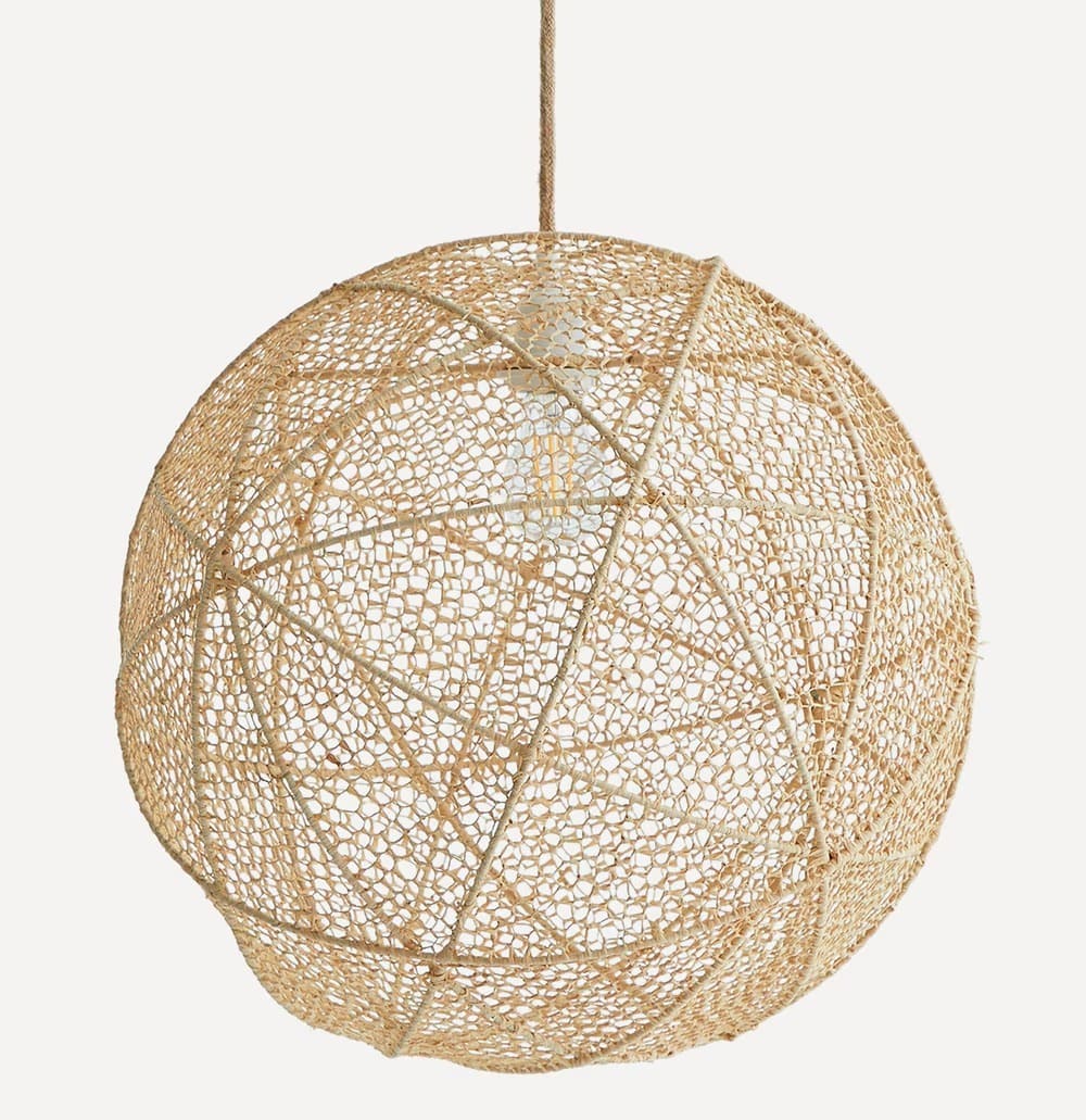 La lámpara de techo de rafia Moroc Esauira de El Corte Inglés