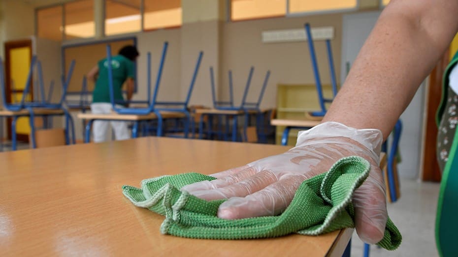 Los colegios de Andalucía necesitan personal de limpieza