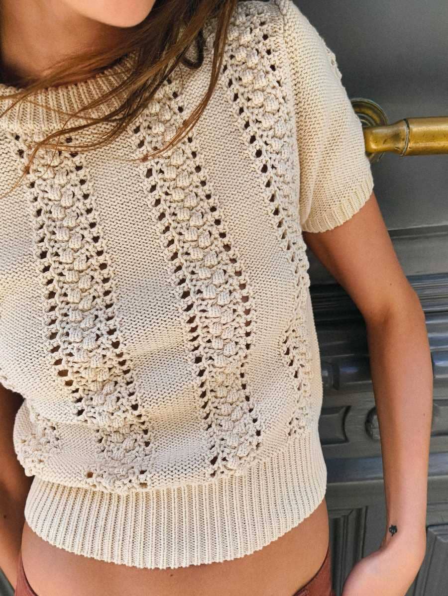 Jersey punto manga corta de Zara