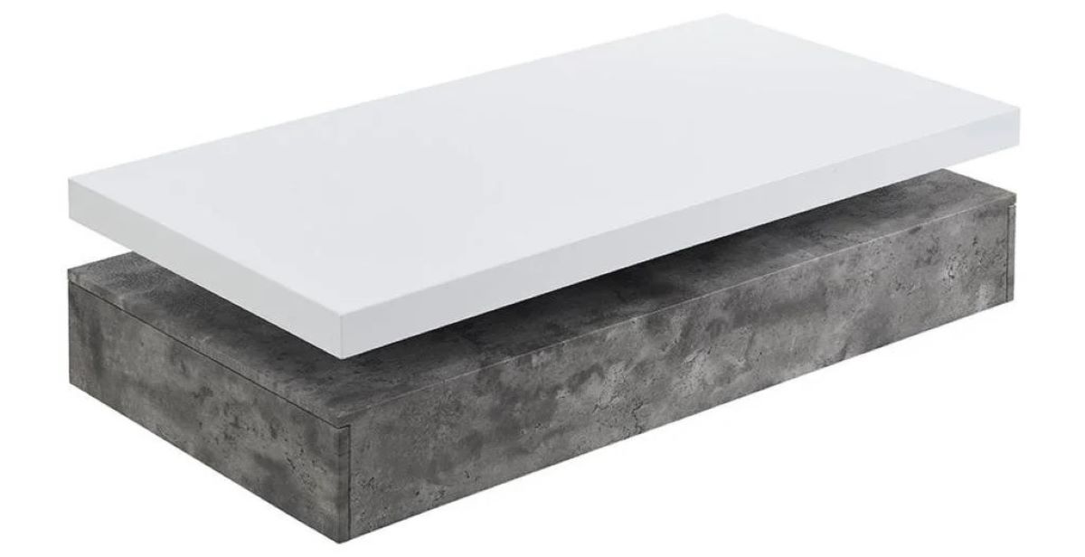 Mesa de centro con madera efecto mármol FELIX de Leroy Merlin