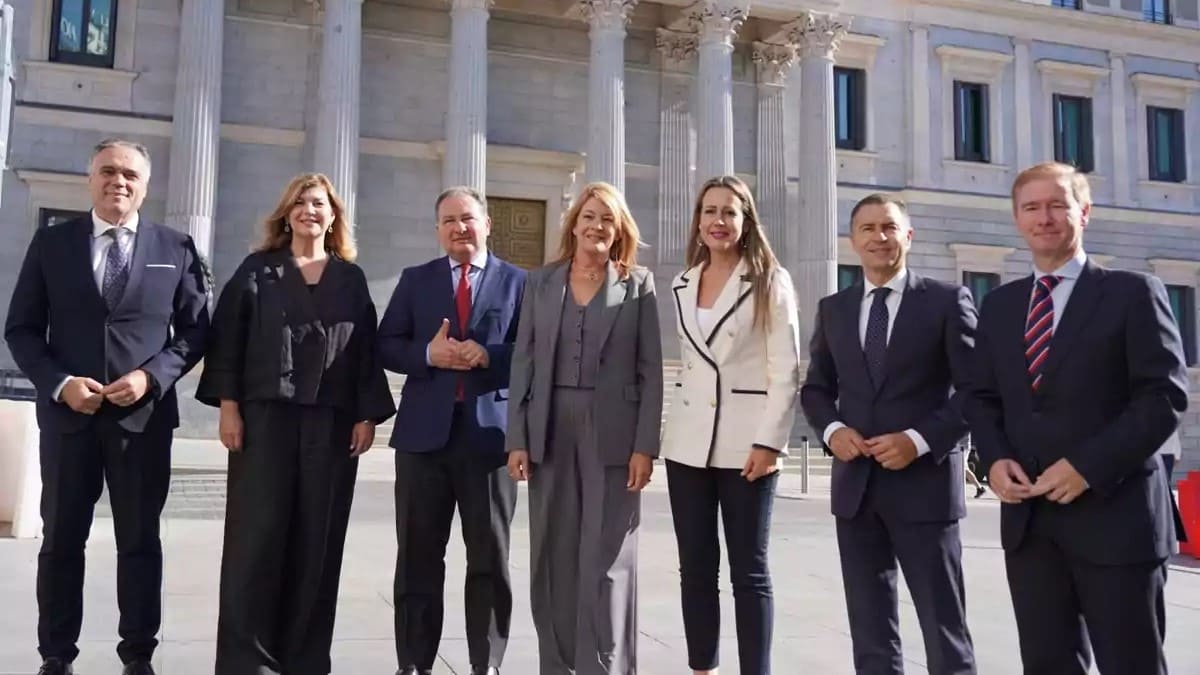 La alcaldesa Pilar Miranda ha encabezado la delegación onubense al Congreso de los Diputados