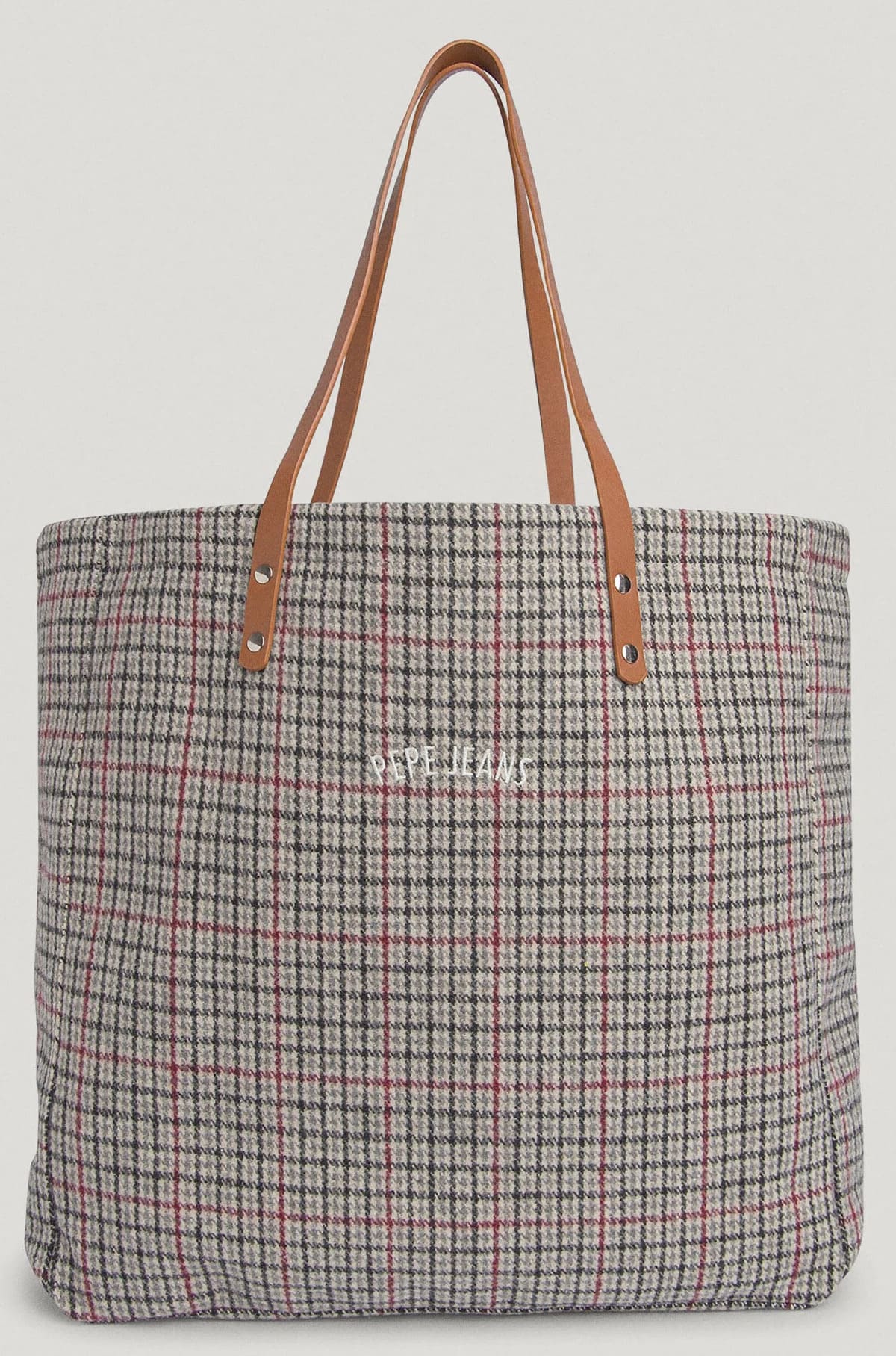 El bolso tote de cuadros de Pepe Jeans