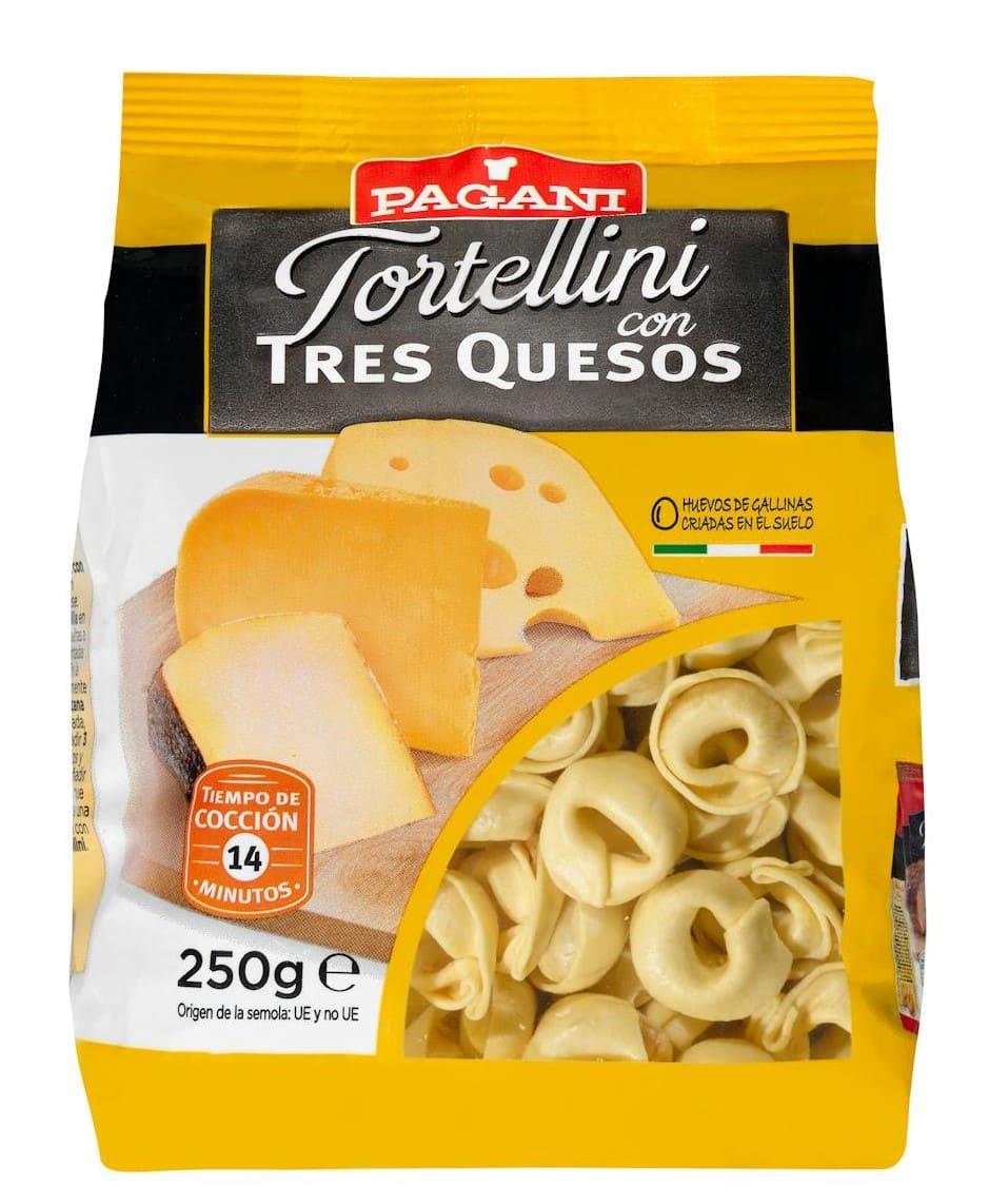 Tortellini 3 quesos Pagani