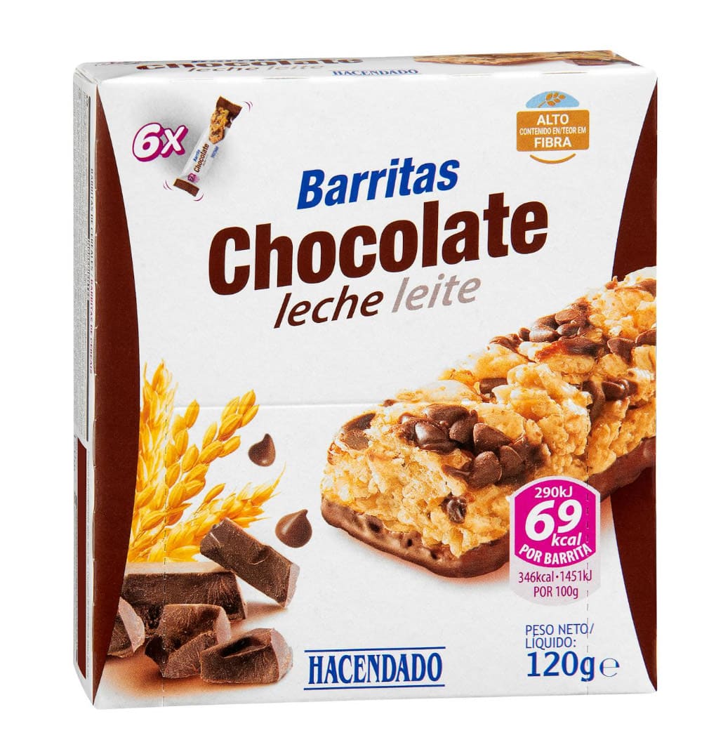 Barritas de cereales Hacendado