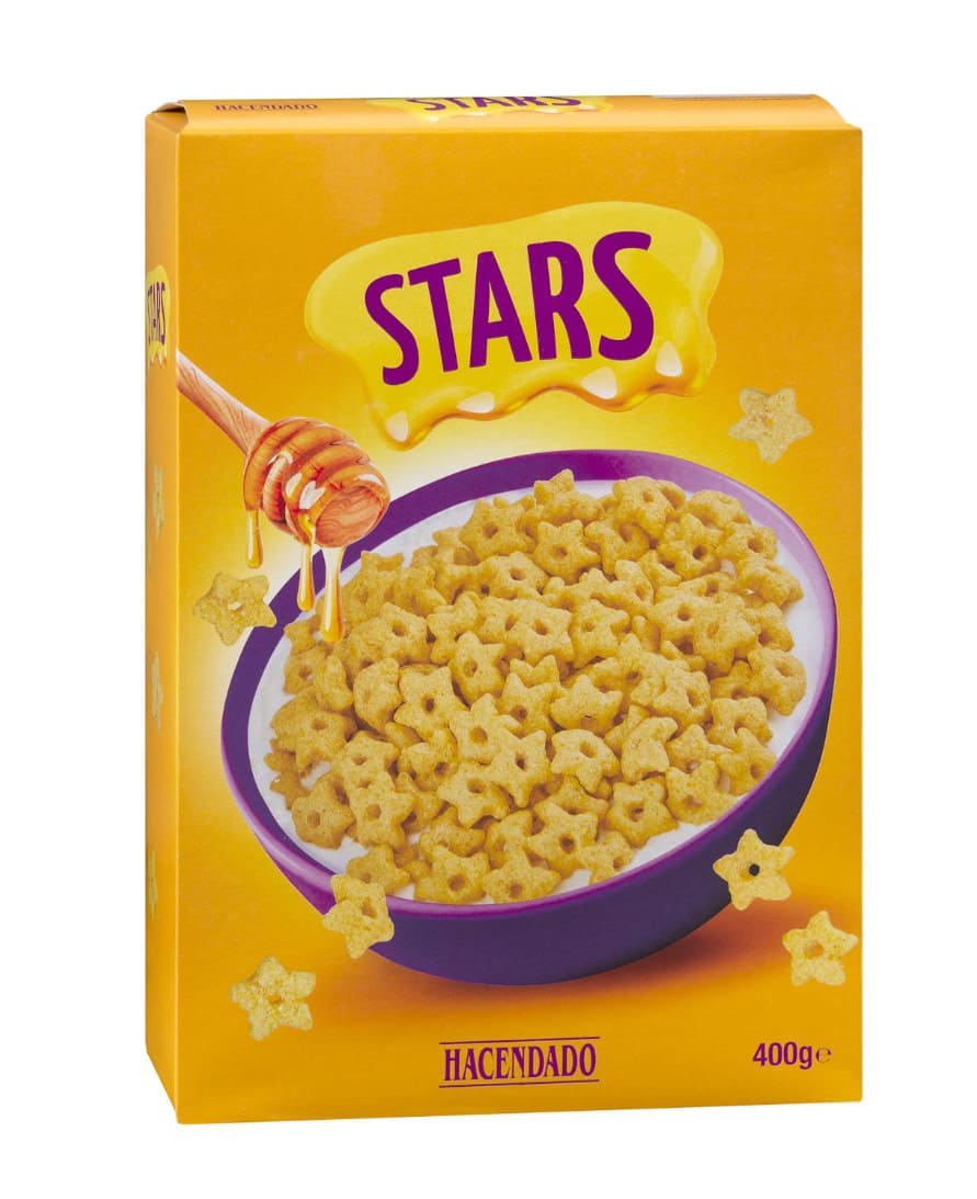 Cereales estrellas de maíz Stars Hacendado