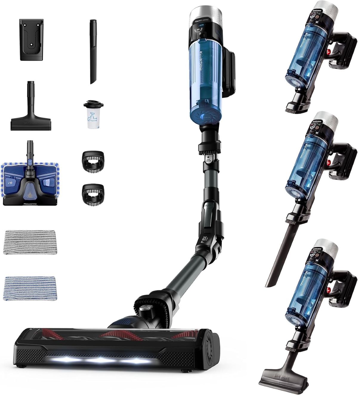 Aspirador sin cables Rowenta Xforce Flex 9.60 Aqua RH20C2 de Amazon