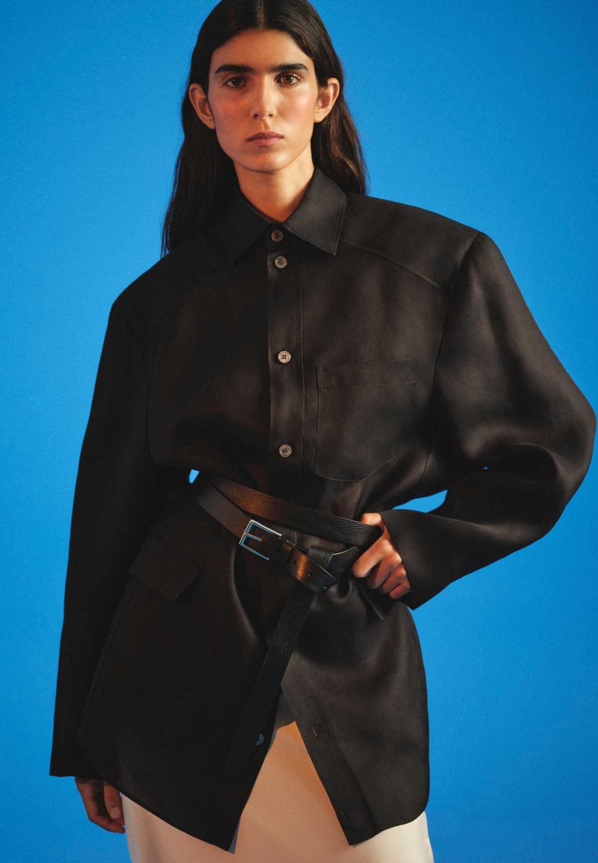 Camisa larga cinturón zara icons limited edition de Zara