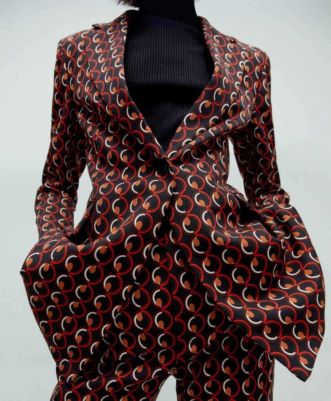 Chaqueta estampado geométrico de Sfera