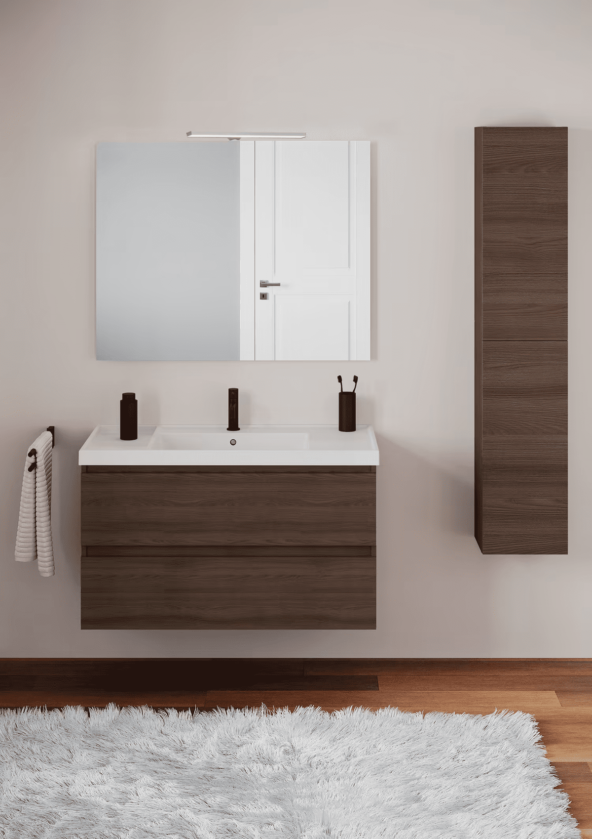 El mueble auxiliar de baño con dos puertas BBest Cosmic de El Corte Inglés