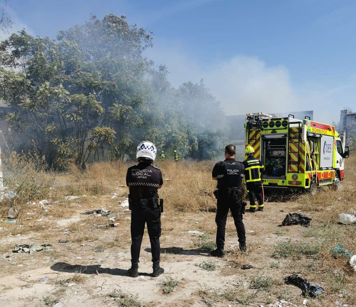 Incendio de caballa en Calle Cordobeses, Jerez de la Frontera