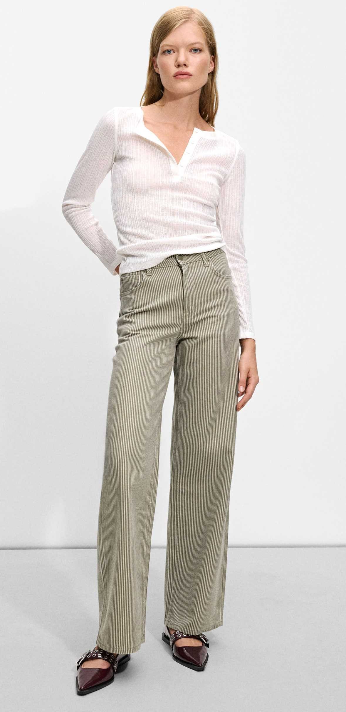 Pantalón Vaquero A Rayas de Parfois