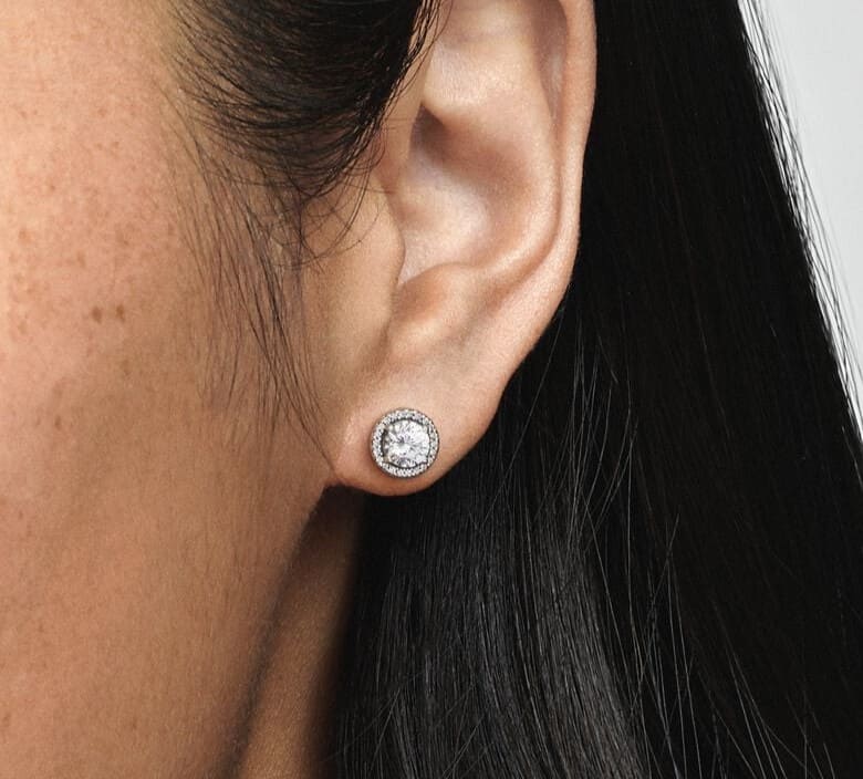 Pendientes en plata de ley Elegancia Clásica de Pandora