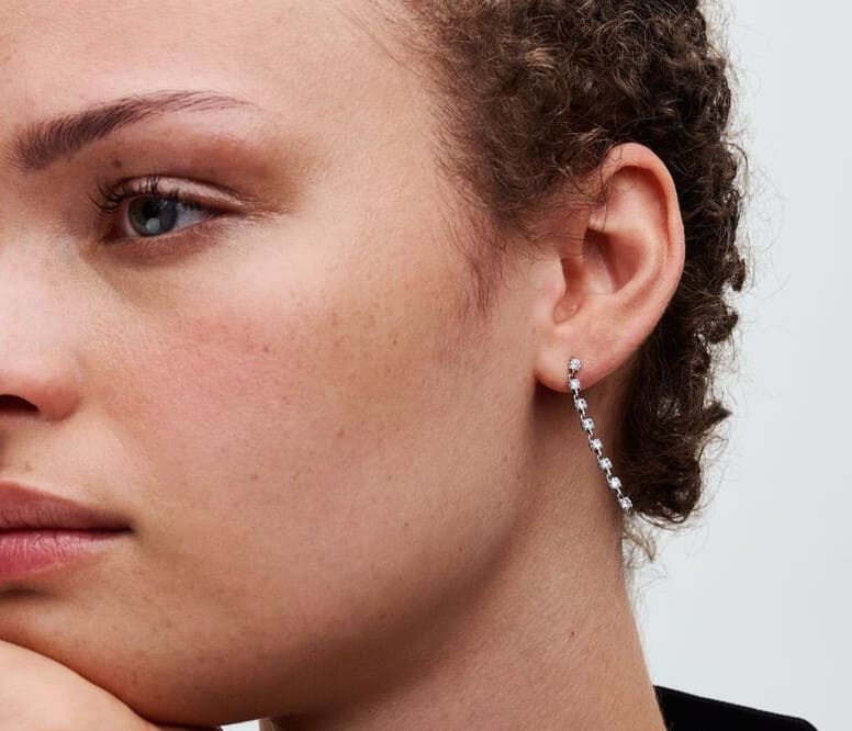 Pedientes Colgantes Ocho Gemas Brilantes de Pandora