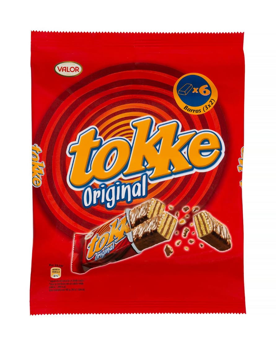 Barritas de barquillo Tokke