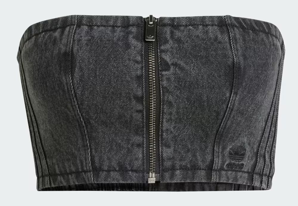 El top de palabra de honor Adilenium Season 2 washed denim de Adidas