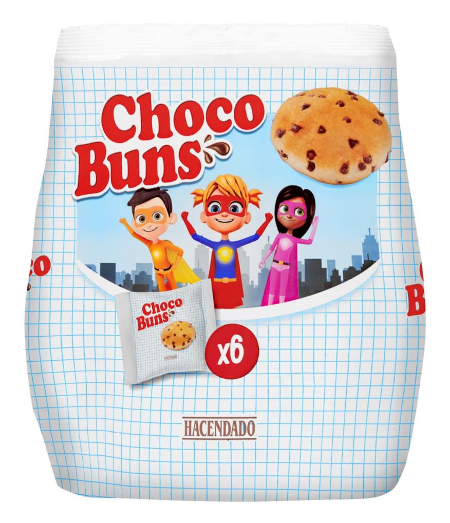 Bollo con pepitas de chocolate Hacendado