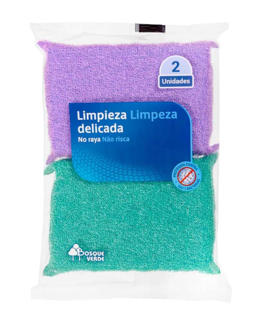 Estropajo almohadilla limpieza delicada Bosque Verde