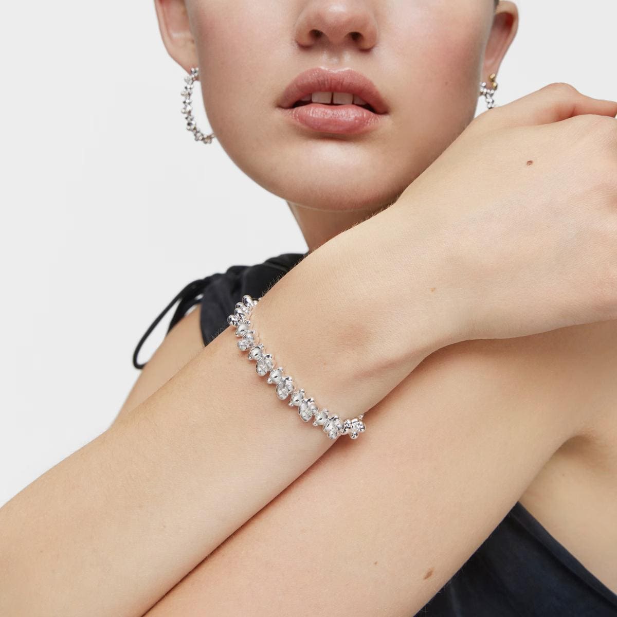 Pulsera de plata grande BOLD BEAR